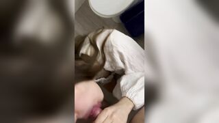 I caught my 18 year old wife masturbating and for that I got a delicious blowjob