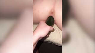 ALISA NICOLE has MULTIPLE ORGASMS, pussy dripping wet while FUCKED HARD w/ an 8inch cucumber
