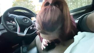 Toothless Stepmom Sucks The Soul Out Of Her BBC Stepson While Parked In A Public Car! Pt.1