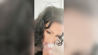 Nicole DuPapillon UK's Longest Labia - Smoking A Big Cock