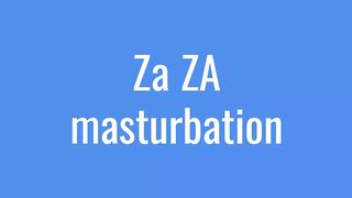 Za ZA masturbation with a big vibrator