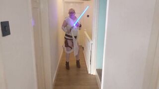 Starwars cosplay Rey costume in boots