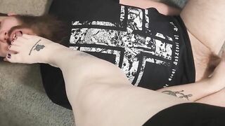 Foot Slave Husband Jacks Off With My BBW Foot in His Face
