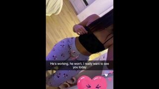 Cheating girlfriend fucks her new snapchat friend