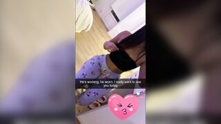 Cheating girlfriend fucks her new snapchat friend