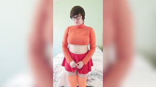 Velma Cosplay Roleplay Stripping