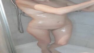 A hot and sensual shower