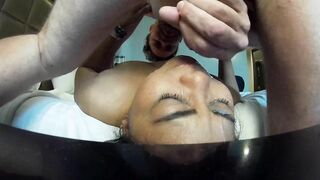 Hot Asian Mama takes a nice load of cum on her face
