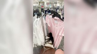 Crazy Ebony Slut Fucks White Cock In the Middle Of Macy's! - Tila Totti