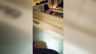 Fucking my neighbor in a jacuzzi with lights