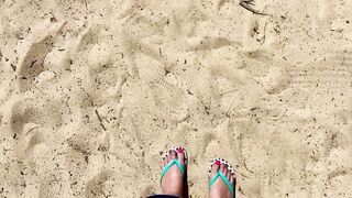 Handjob + Nudist Beach + Feet + Cum - Allfootsiefans