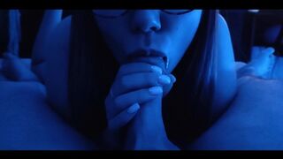 Nerdy Teen Stepsis Playing With My Dick