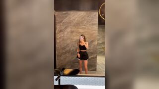 my 18 year old girl gives me a blowjob in the restroom of a restaurant, public