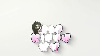 BadKittyXX inserting a giant arm dildo